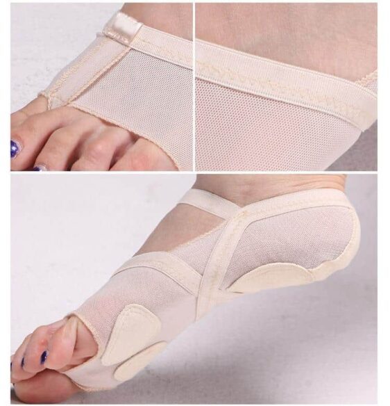 1 Pair Breathable Bandage Mesh Anti-Slip Sole Grip Open Toe Yoga Socks - Yoga Socks - Chakra Galaxy