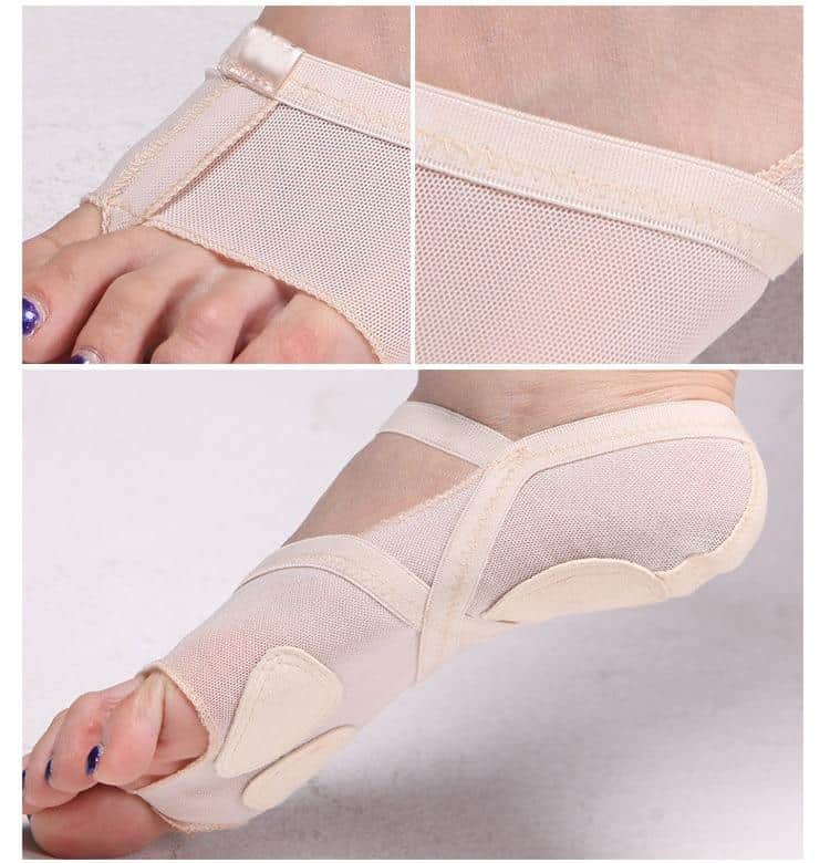 Women Toeless Yoga Socks Anti-Slip Bandage Grip Socks Perfect for