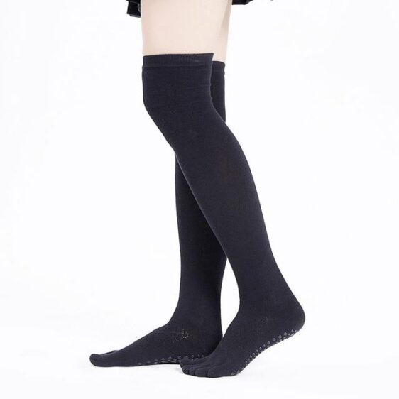 1 Pair Breathable Open Five Toe High Knee Long Stockings Yoga Socks - Yoga Socks - Chakra Galaxy