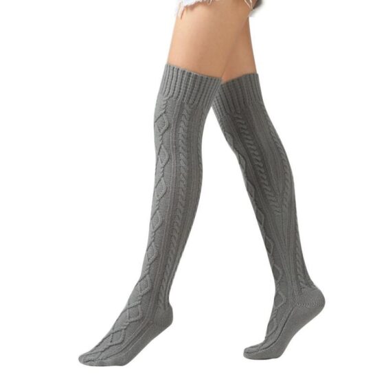 1 Pair Knitted Thigh-High Over-The-Knee Stockings Yoga Socks - Yoga Socks - Chakra Galaxy