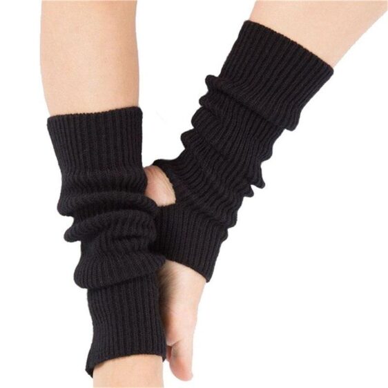1 Pair Ladies Knitted Calf Leg Warmer Indoor Pilates Yoga Socks - Yoga Socks - Chakra Galaxy