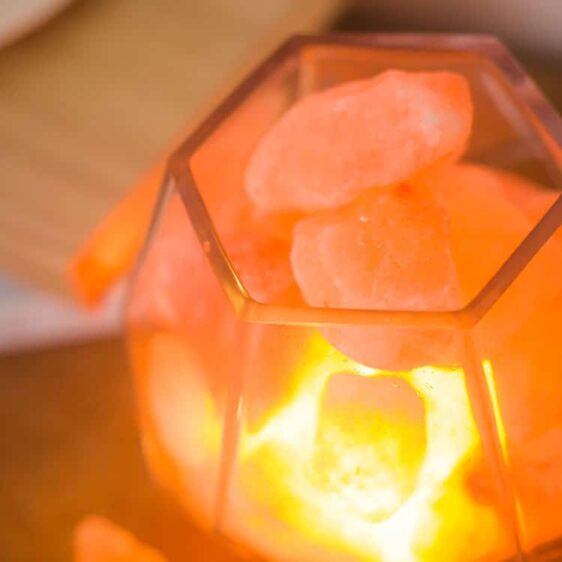 Himalayan Crystal Salt Incandescent Glass Lamp