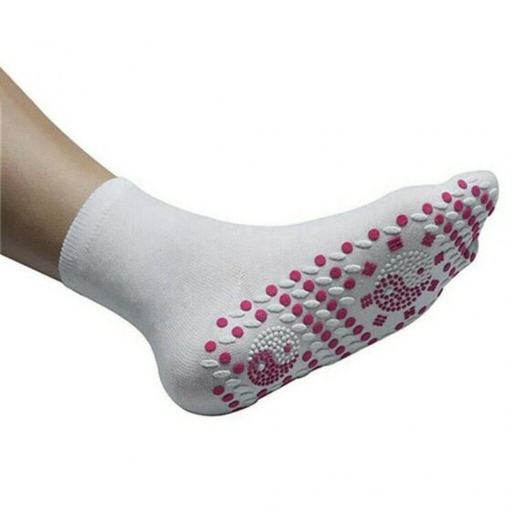 3 Pairs Anti-Slip Self-Heating Magnetic Points Foot Massage Winter Yoga Socks - Yoga Socks - Chakra Galaxy