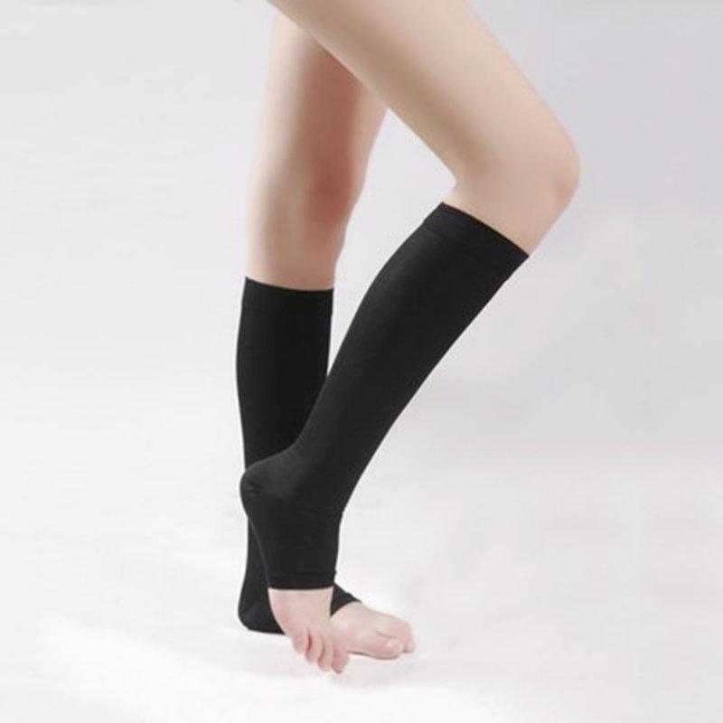 3 Pairs Breathable Open Toe Compression Knee High yoga Socks