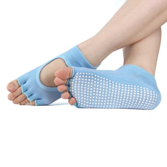 Buy Wholesale China Yoga Backless Five Toe Anti-slip Ankle Grip