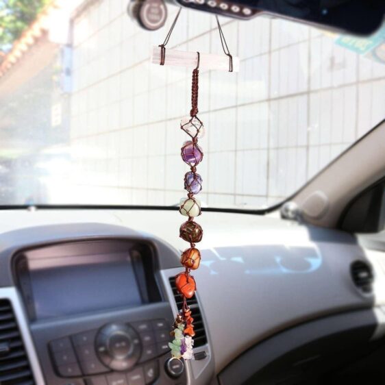 7 Chakra Healing Tumbled Gemstones Ornament for Car & Home - Stones - Chakra Galaxy