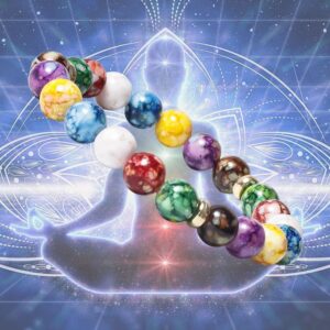7 Chakra Healing Volcanic Lava Stone Yoga Beaded Bracelet - Charm Bracelets - Chakra Galaxy