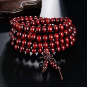 8mm Sandalwood Buddha Meditation Prayer 108 Mala Beads Bracelet - Charm Bracelets - Chakra Galaxy