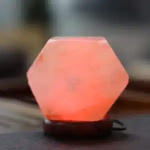 Natural Himalayan Salt Diamond-Shaped Lamp