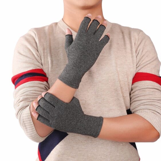 Adorable Shadow Gray Yoga Hand Socks for Injury Rehabilitation - Yoga Gloves - Chakra Galaxy