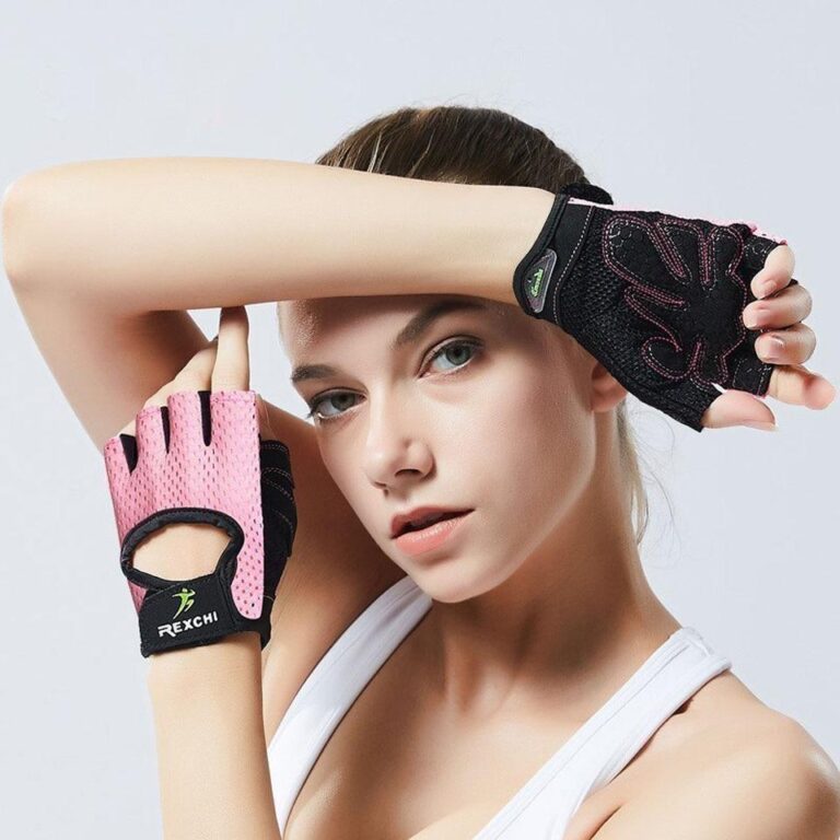 Staggering Magenta Pink Yoga Workout Gloves with Silica Gels