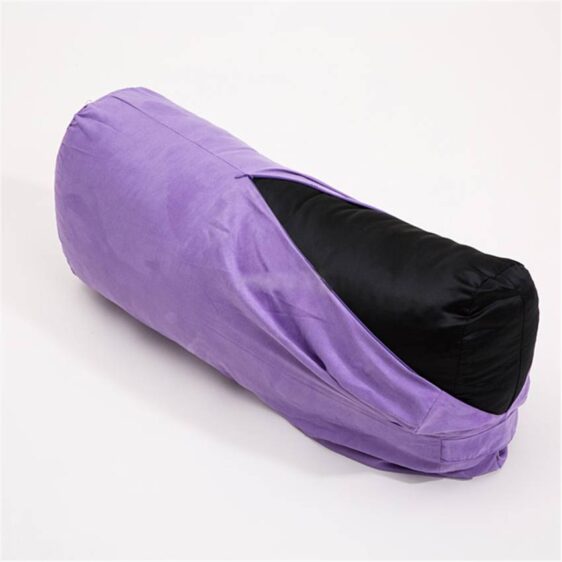 Auxiliary Cylindrical Purple Cushion Pillow Washable Yoga Bolster - Yoga Bolster - Chakra Galaxy