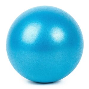 Balanced 25 cm Blue Yoga Ball for Pilates and Indoor Fitness - Yoga Balls - Chakra Galaxy