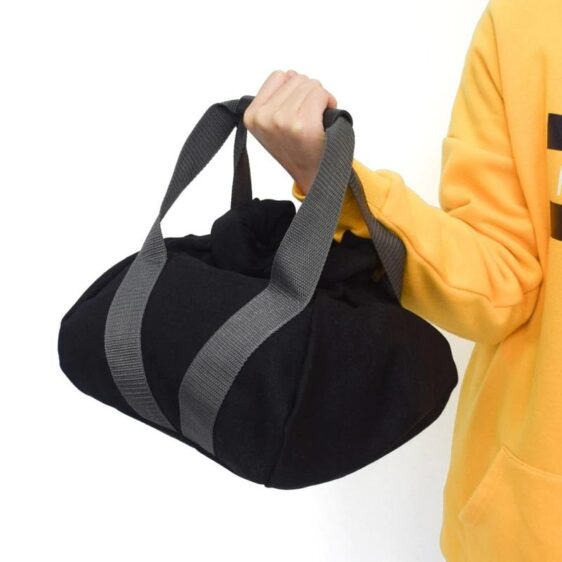 Black Kettlebell-Shaped Yoga Sand Bag For Resiliency Fitness - Yoga Sandbags - Chakra Galaxy