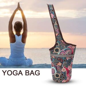 Bohemian Boho Style Pilates & Yoga Practical Mat Tote Shoulder Bag - Yoga Mat Bags - Chakra Galaxy