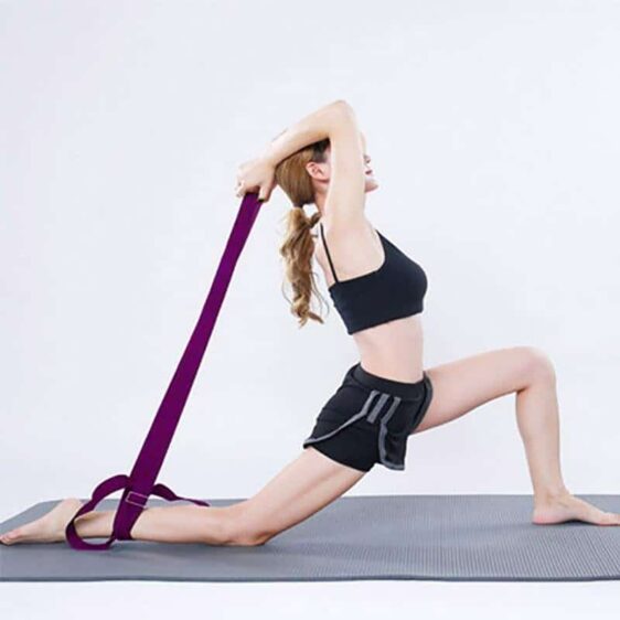 Boysenberry Purple Yoga Nylon Strap for Stretch Deepening - Yoga Straps - Chakra Galaxy