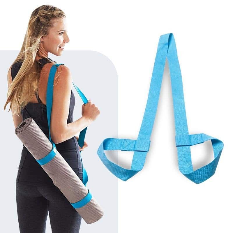 Rose Pink Adjustable Shoulder Carrier Yoga Mat Strap Tie Rope