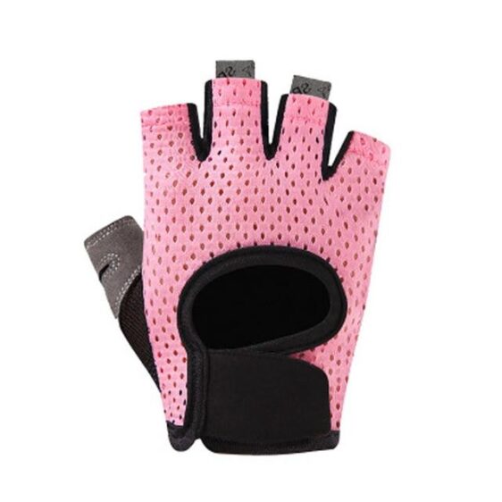 Charming Pink Half-Finger Yoga Gloves Ultra-light Microfiber - Yoga Gloves - Chakra Galaxy