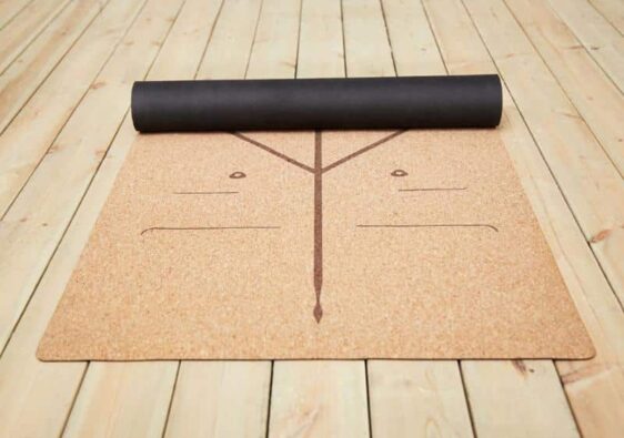 Chart-Topping Faultless Natural Cork Yoga Mat with Position Line TPE - Yoga Mats - Chakra Galaxy