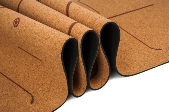 Chart-Topping Faultless Natural Cork Yoga Mat with Position Line TPE - Yoga Mats - Chakra Galaxy