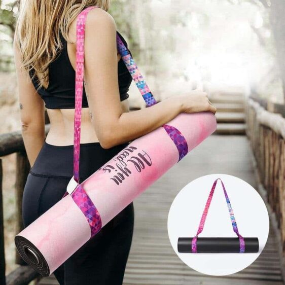 Colorful Adjustable Sports Sling Shoulder Carry Yoga Mat Strap - Yoga Mat Straps - Chakra Galaxy