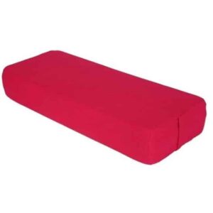 Compacted Scarlet Red Yoga Bolster Pillow for Restorative Yoga - Yoga Props - Chakra Galaxy