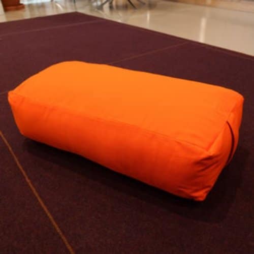 Condensed Marmalade Orange Yoga Bolster Pillow for Restorative Yoga - Yoga Props - Chakra Galaxy