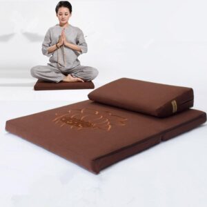 Deluxe Lotus Japanese Zafu & Zabuton Yoga Meditation Cushion - Meditation Seats & Cushions - Chakra Galaxy