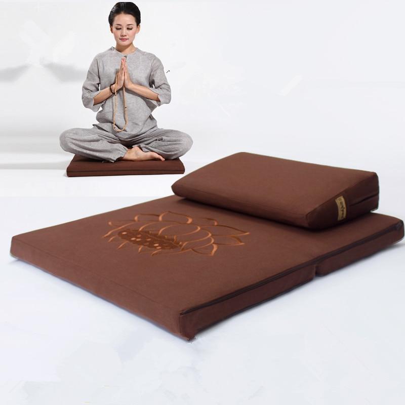Deluxe Lotus Japanese Zafu & Zabuton Yoga Meditation Cushion