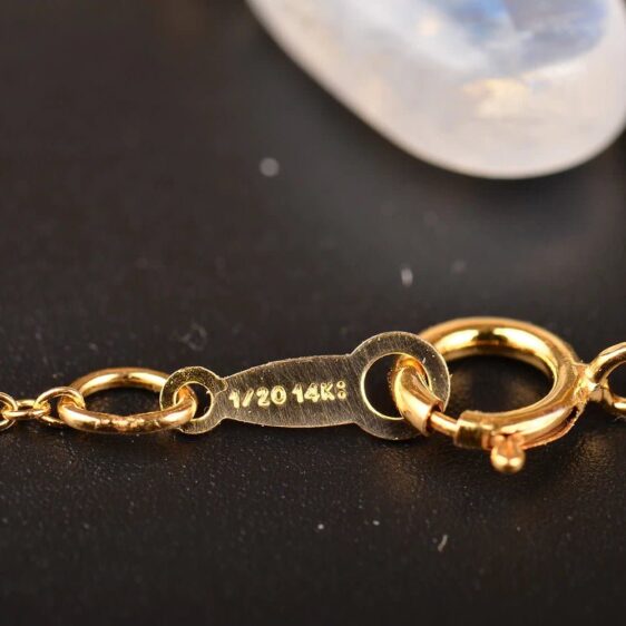 Elegant Moonstone Waterdrop Pendant Gold Chain Necklace - Pendants - Chakra Galaxy