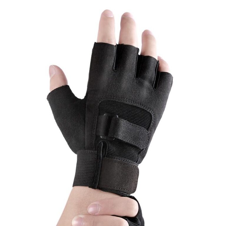 Elegant Raven Black Best Padded Yoga Gloves for Wrist Support