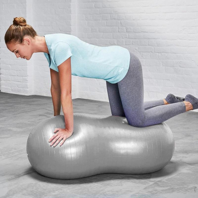 Explosion Proof Peanut Yoga Ball 200 Kg Max for Poses and