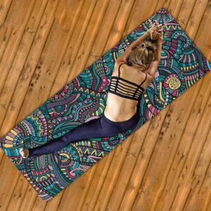 Extraordinarily Flawless Abstract Mandala Suede + Rubber Yoga Mat - Yoga Mats - Chakra Galaxy