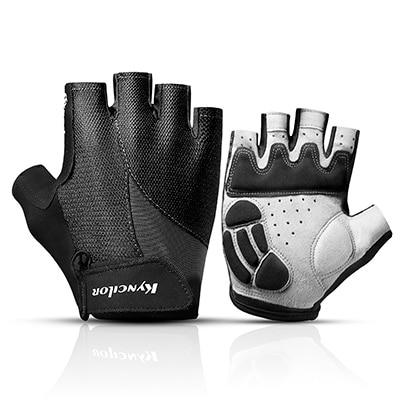 Flawless Raven Black Thick Padded Workout Fiber Yoga Gloves - Yoga Gloves - Chakra Galaxy