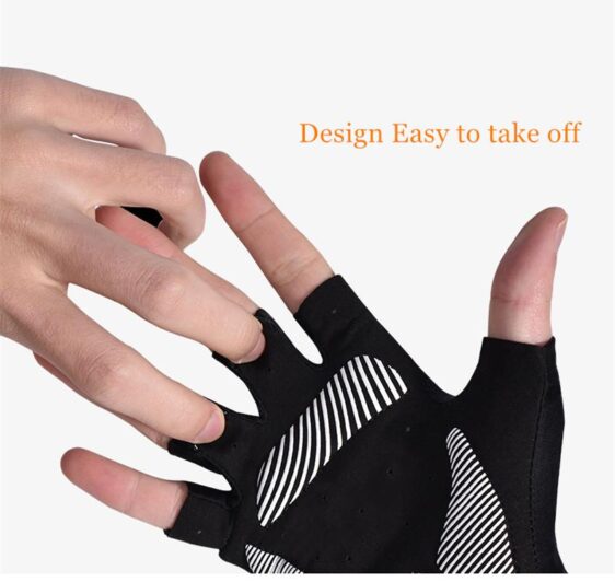 Futuristic Midnight Black Yoga Workout Gloves for Ashtanga Yoga - Yoga Gloves - Chakra Galaxy