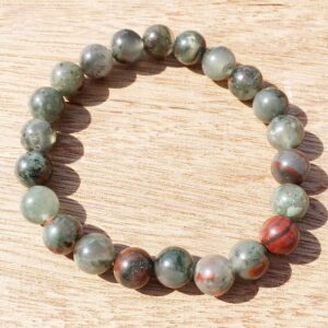 Genuine Bloodstone Beads Root Chakra Healing Spirituality Bracelet - Charm Bracelets - Chakra Galaxy