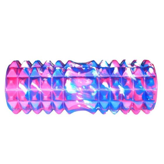 Glossy Bubblegum Pink & Blue Resin design Yoga Massage Roller EVA - Yoga Props - Chakra Galaxy