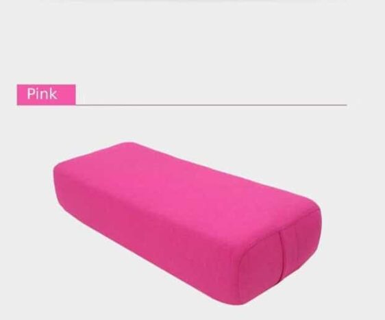 High-Density Magenta Pink Yoga Bolster Pillow for Restorative Yoga - Yoga Props - Chakra Galaxy