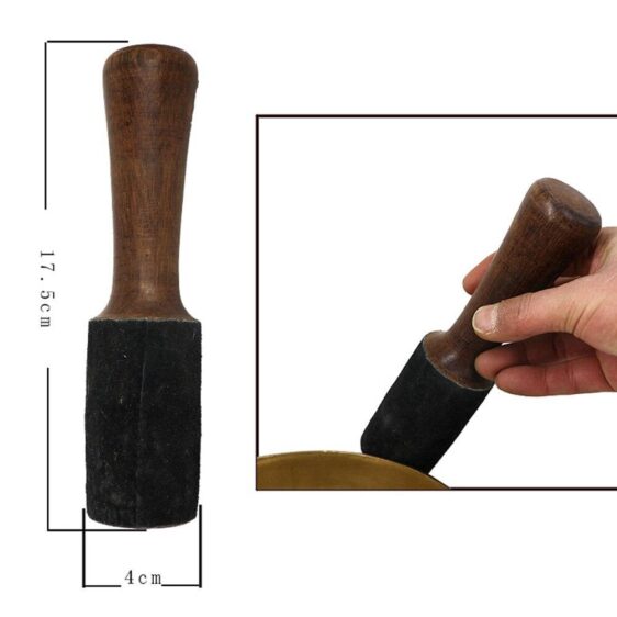 High-Quality Material Leather Hammer Stick for Tibetan Singing Bowl 17.5cm - Singing Bowl - Chakra Galaxy