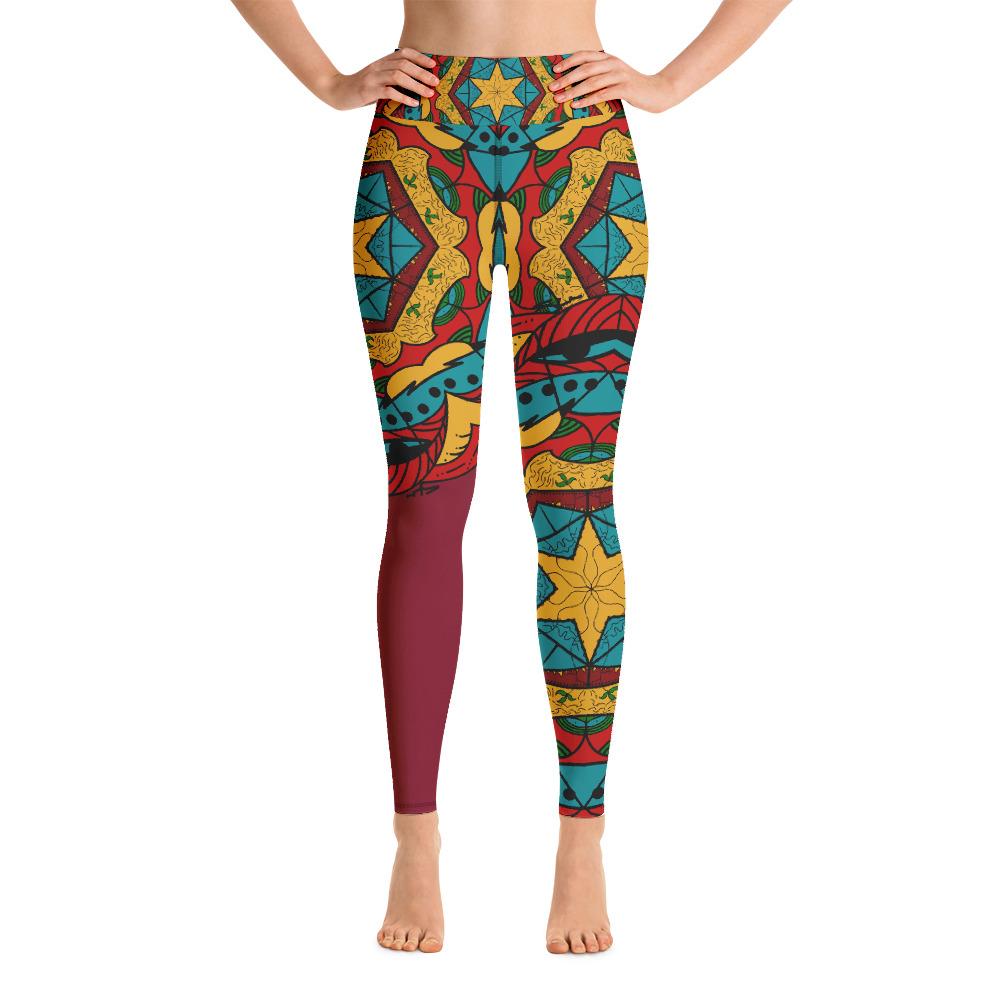 Mandala Decorative Elements Vintage Print Leggings Yoga Gym Alternative  Fashion