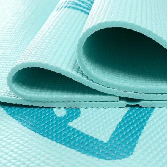 Inspirational Azure Blue Non-Slip Travel Yoga Mat for Fitness PVC - Yoga Mats - Chakra Galaxy