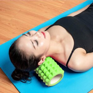Kelly Green Resin Yoga Massage Roller for Easing Muscle Pain - Yoga Foam Rollers - Chakra Galaxy