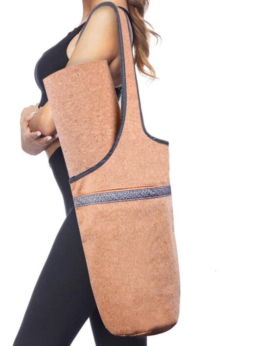 Large Capacity Casual Look Cork Yoga Mat Fitness Shoulder Bag - Yoga Mat Bags - Chakra Galaxy