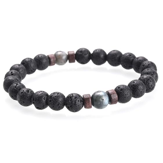 Lava Stones 7 Chakra Diffuser Bracelet for Men - Charm Bracelets - Chakra Galaxy