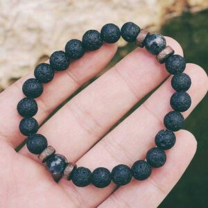 Lava Stones Chakra Bracelet for Men - Chakra Galaxy