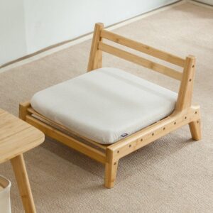 Legless Bamboo Tatami Meditation Seat with Canvas Cushion & Backrest - Meditation Seats & Cushions - Chakra Galaxy