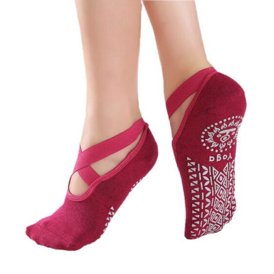 Low Cut Anti-Skid Grips And Straps Quick-Dry Cotton Yoga Socks - Yoga Socks - Chakra Galaxy