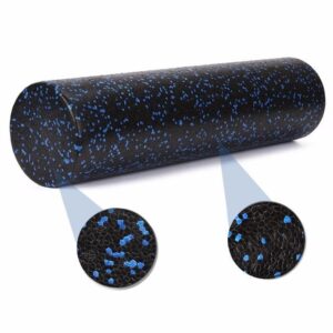 Midnight Black + Blue Drizzles Pilates Yoga Workout Foam Roller EVA - Yoga Props - Chakra Galaxy