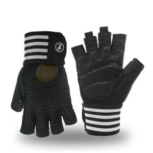 Midnight Black Slip Resistant Multipurpose Yoga Workout Gloves - Yoga Gloves - Chakra Galaxy