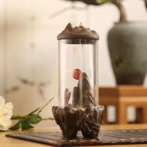 Mountain Backflow Hourglass Style Incense Burner Holder - Incense & Incense Burners - Chakra Galaxy